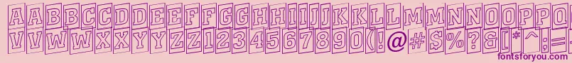 AMonumentottlcmotlup Font – Purple Fonts on Pink Background