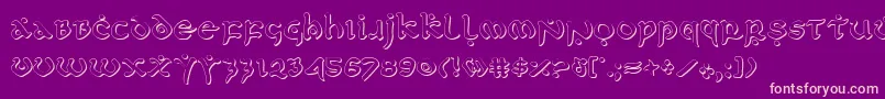 FirstOrderShadow Font – Pink Fonts on Purple Background