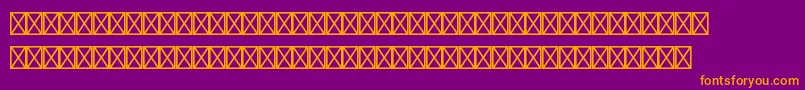 フォントHolidaypiltstd1 – 紫色の背景にオレンジのフォント