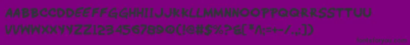 WimpOut Font – Black Fonts on Purple Background