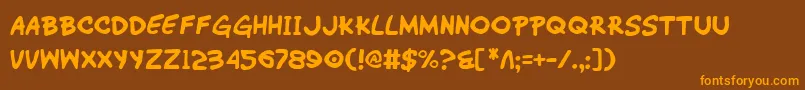 More about WimpOut Font WimpOut Font – Orange Fonts on Brown Background