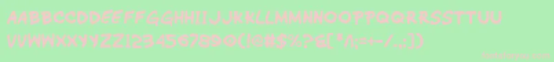 WimpOut Font – Pink Fonts on Green Background