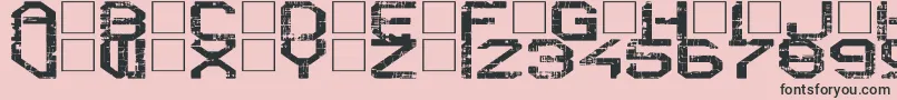 RebootCrush Font – Black Fonts on Pink Background