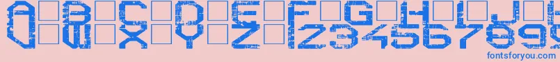 RebootCrush Font – Blue Fonts on Pink Background