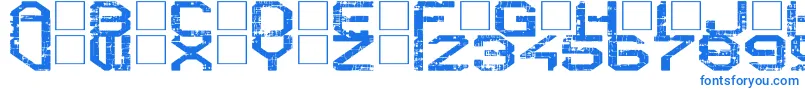 RebootCrush-fontti – siniset fontit
