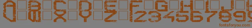 RebootCrush Font – Brown Fonts on Gray Background