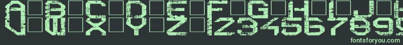RebootCrush-Schriftart – Grüne Schriften auf schwarzem Hintergrund