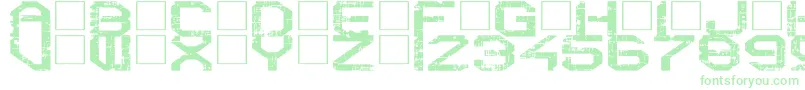 fuente RebootCrush – Fuentes Verdes Sobre Fondo Blanco