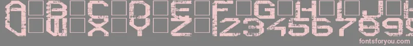 RebootCrush Font – Pink Fonts on Gray Background