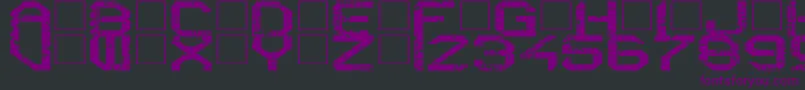 RebootCrush Font – Purple Fonts on Black Background