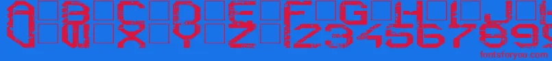 More about RebootCrush Font RebootCrush Font – Red Fonts on Blue Background