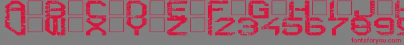 RebootCrush Font – Red Fonts on Gray Background