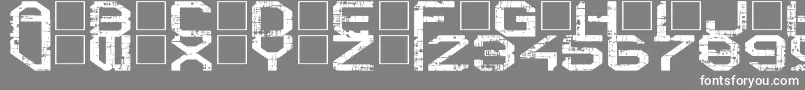 RebootCrush Font – White Fonts on Gray Background
