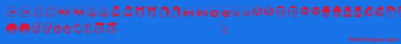 Sickcrew Font – Red Fonts on Blue Background