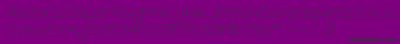 AccentWetNoodle Font – Black Fonts on Purple Background