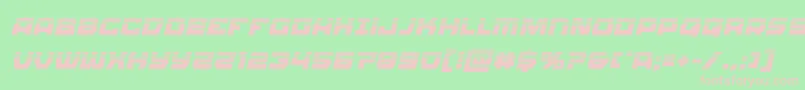 Olympiccarrierhalfital Font – Pink Fonts on Green Background