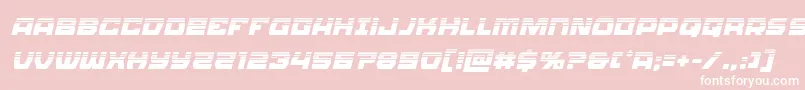 Olympiccarrierhalfital Font – White Fonts on Pink Background