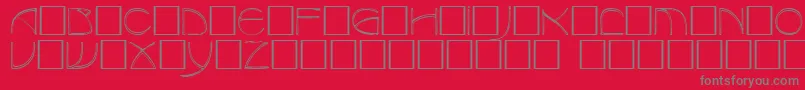 BenjamincapsCaps.001.001 Font – Gray Fonts on Red Background