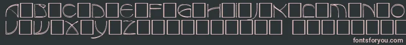 BenjamincapsCaps.001.001 Font – Pink Fonts on Black Background