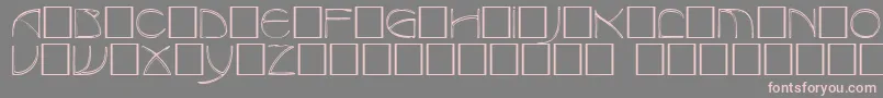 BenjamincapsCaps.001.001 Font – Pink Fonts on Gray Background