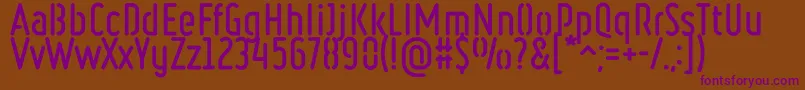 Шрифт RulerStencilBold – фиолетовые шрифты на коричневом фоне