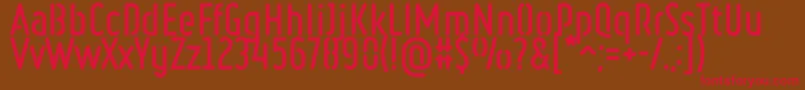 RulerStencilBold Font – Red Fonts on Brown Background