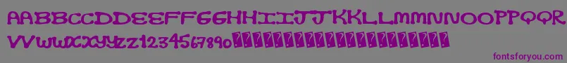 Opticnerd Font – Purple Fonts on Gray Background