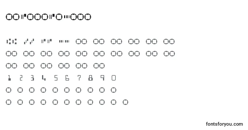 MicrEncoding Font – alphabet, numbers, special characters