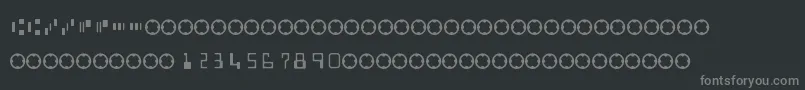 MicrEncoding Font – Gray Fonts on Black Background