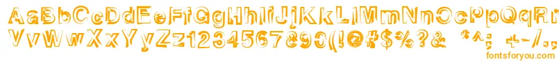 Heatstroke Font – Orange Fonts on White Background