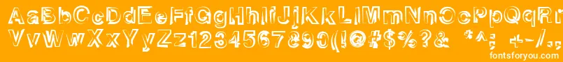 Heatstroke Font – White Fonts on Orange Background