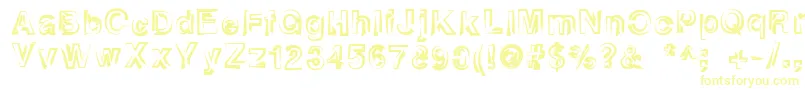 Шрифт Heatstroke – жёлтые шрифты