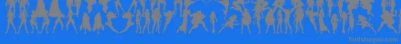 Más sobre la fuente Actionwomen fuente Actionwomen – Fuentes Grises Sobre Fondo Azul