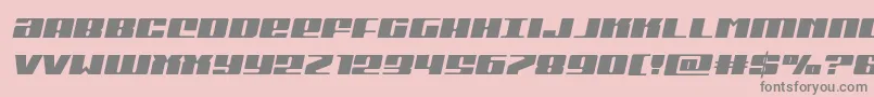 Michigansemiital Font – Gray Fonts on Pink Background