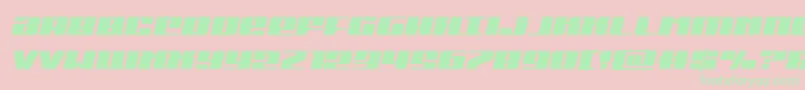 Michigansemiital Font – Green Fonts on Pink Background