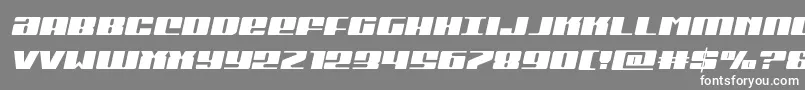 フォントMichigansemiital – 灰色の背景に白い文字