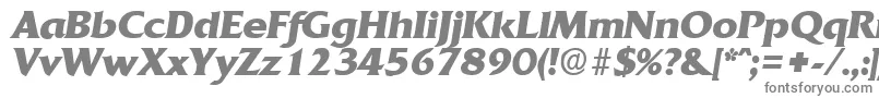 QuadratBoldita Font – Gray Fonts on White Background