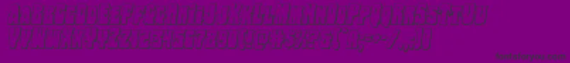 Bogbeast3Dital Font – Black Fonts on Purple Background