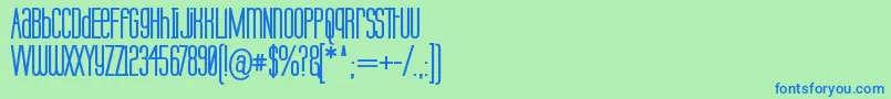 Labtopub Font – Blue Fonts on Green Background