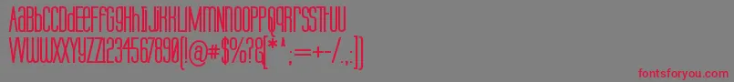 Labtopub-Schriftart – Rote Schriften auf grauem Hintergrund