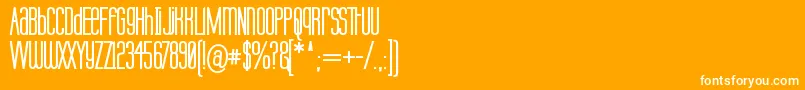 Labtopub Font – White Fonts on Orange Background