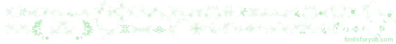 MeninaGraciosaOrnamentsTwo-Schriftart – Grüne Schriften