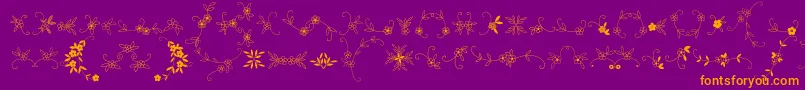 Lisätietoja MeninaGraciosaOrnamentsTwo-fontista MeninaGraciosaOrnamentsTwo-fontti – oranssit fontit violetilla taustalla