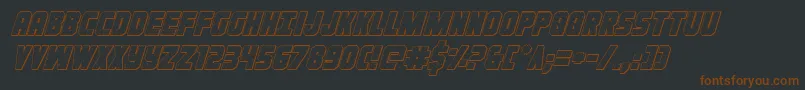 Ironforge3Dital Font – Brown Fonts on Black Background