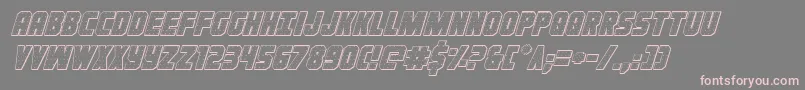 Ironforge3Dital Font – Pink Fonts on Gray Background