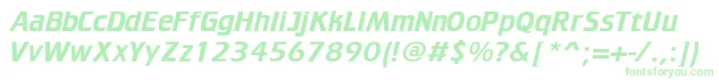 Trekker Font – Green Fonts on White Background