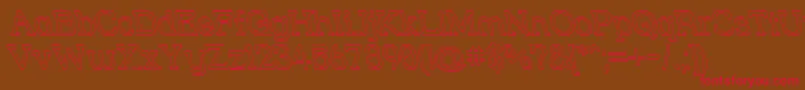 More about Strslour Font Strslour Font – Red Fonts on Brown Background