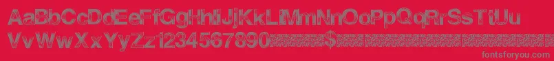 Titlesolution Font – Gray Fonts on Red Background