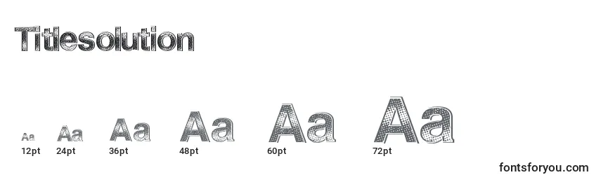 Titlesolution Font Sizes