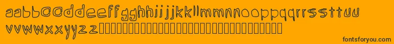 Шрифт Grean – чёрные шрифты на оранжевом фоне
